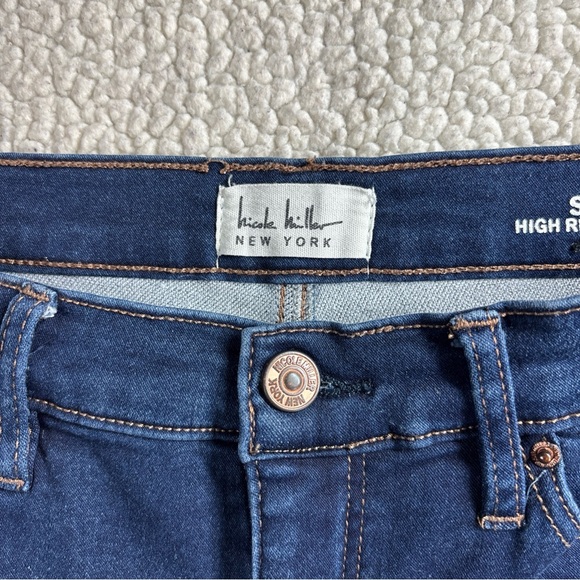 Nicole Miller NY SOHO High Rise Bootcut Women Size 8 Stretch Dark Wash Blue Jean - Picture 9 of 15